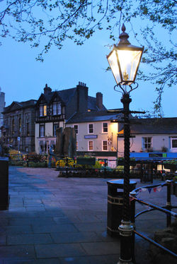 Day 148 - 28 May - Great Malvern Gaslamp Gas Lamp town centre dusk evening