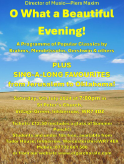 Elgar Choral presents 'Oh What a Beautiful Evening!'